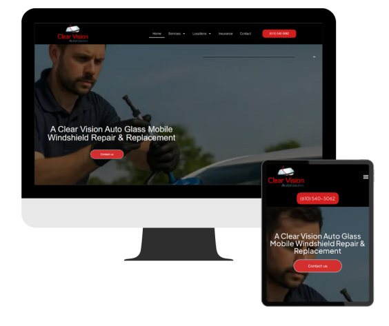 Clear Vision Glass Website